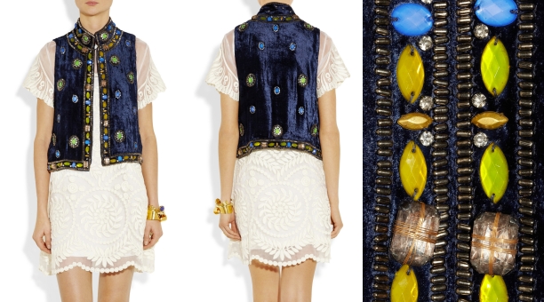Anna Sui Embellished Vest